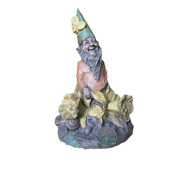 TOM  CLARK Signed Gnome  " ALFRED" #60 on Daffodils 1987 - Picture 1 of 6